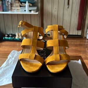 JCrew Olympia wedges size 9